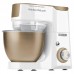 Кухонна машина Sencor 1000Вт, чаша-метал, корпус-пластик, насадок-25, біло-золотий