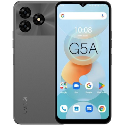 Смартфон UMIDIGI G5A (MP38) 6.52" 4/64ГБ, 2SIM, 5000мА·год, сірий