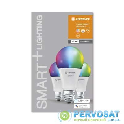 Набір ламп світлодіодних 3шт LEDVANCE SMART+ Classic A 60 E27 MULTICOLOR 9W (806Lm) 2700-6500K WiFi дім-их