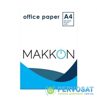 Бумага A4, 80 г, 250 Makkon (PMN-A4-250)