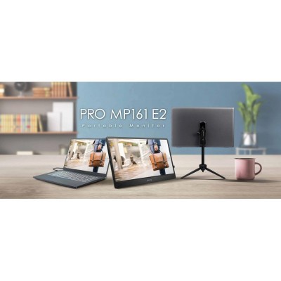 Монітор портативний MSI 15.6" PRO MP161-E2 mHDMI, 2xUSB-C, MM, IPS, Cover