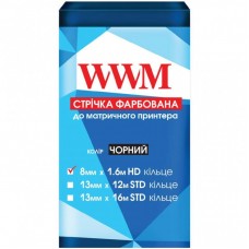 Стрічка до принтерів 8мм х 1.6м HD к. Black WWM (R8.1.6H) Стрічка до принтерів 8мм х 1.6м HD к. Black WWM (R8.1.6H)