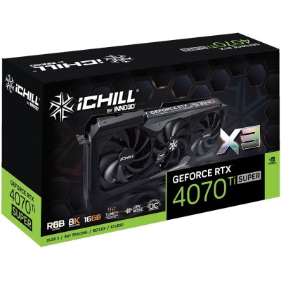 Відеокарта INNO3D GeForce RTX 4070 Ti Super 16GB GDDR6X iChill X3