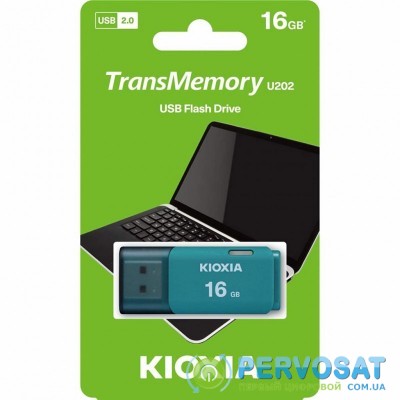 USB флеш накопитель KIOXIA 16GB TransMemory U202 Blue USB 2.0 (LU202L016GG4)
