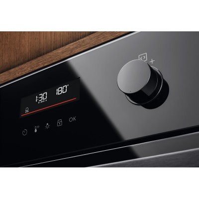 Духова шафа Electrolux електрична, 72л, A++, дисплей, конвекція, піроліз, телескопічні напрямні, чорний