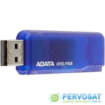 USB флеш накопитель ADATA 16GB UV110 Blue USB 2.0 (AUV110-16G-RBL)
