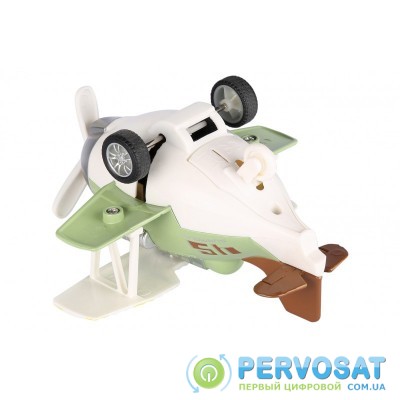 Same Toy Самолет металлический инерционный Aircraft со светом и звуком (зеленый)