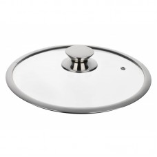 Кришка Ardesto Gemini Lazio 26 см, скло і нержавіюча сталь Кришка Ardesto Gemini Lazio 26 см, скло і нержавіюча сталь