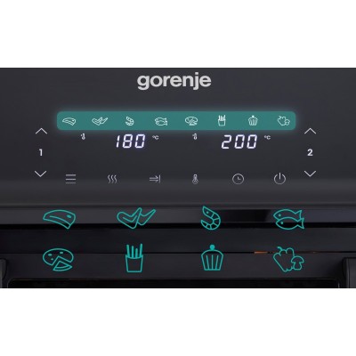 Мультипіч Gorenje 2700Вт, чаша-9л, сенсорне керування, 8 авто. програм, пластик, чорний