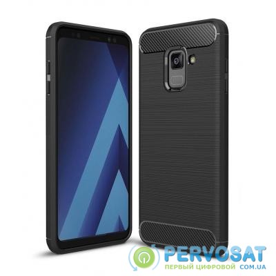 Чехол для моб. телефона для SAMSUNG Galaxy A8 2018 Carbon Fiber (Black) Laudtec (LT-A73018B)