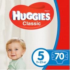 Підгузок Huggies Classic 5 Giga 70 шт (5029053547305) Підгузок Huggies Classic 5 Giga 70 шт (5029053547305)