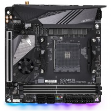 Материнська плата GIGABYTE X570I AORUS PRO WIFI sAM4 2xDDR4 2xHDMI-DP M.2 802.11ax+BT5 Type-C mITX