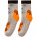 Шкарпетки Bross махрові з лисицею (21402-1-cream)