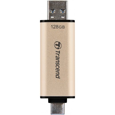 Накопичувач Transcend 128GB USB 3.2 Type-A + Type-C JetFlash 930 Black R420/W400MB/s