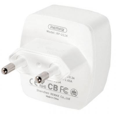 Зарядний пристрій Remax 3A Quick Charger, white (RP-U114-WHITE)