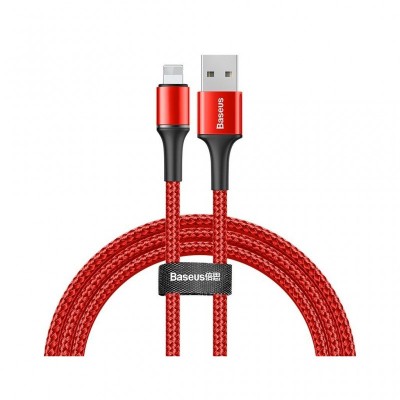 Дата кабель USB 2.0 AM to Lightning 1.0m 2.4A red Baseus (CALGH-B09)