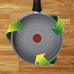 Сотейник Tefal Halo, 24см, з кришкою, алюміній, бакеліт, скло, сірий