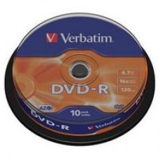 Диск DVD Verbatim 4.7Gb 16X CakeBox 10шт (43523) Диск DVD Verbatim 4.7Gb 16X CakeBox 10шт (43523)