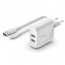 Зарядний пристрій Belkin Home Charger (24W) DUAL USB 2.4A, MicroUSB 1m, white (WCE001VF1MWH) Зарядний пристрій Belkin Home Charger (24W) DUAL USB 2.4A, MicroUSB 1m, white (WCE001VF1MWH)