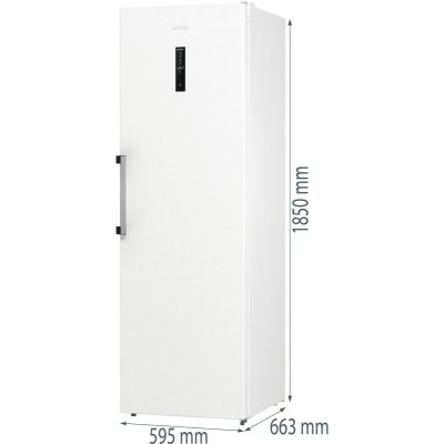 Морозильна камера Gorenje, 185.5x59.5х66.3, 280л, 1дв., A++, NF, диспл зовн., інвертор, білий