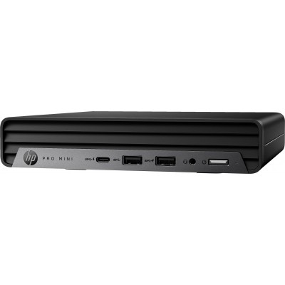 Комп'ютер персональний неттоп HP Pro 400-G9 Mini, Intel i3-12100T, 8GB, F512GB, UMA, кл+м, 2р, DOS