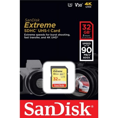 SanDisk EXTREME SD UHS-I U3[SDSDXVE-032G-GNCIN]