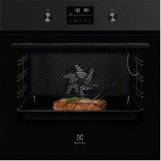 Духова шафа Electrolux електрична, 72л, A+, пара, дисплей, конвекція, телескопічні напрямні, чорний Духова шафа Electrolux електрична, 72л, A+, пара, дисплей, конвекція, телескопічні напрямні, чорний