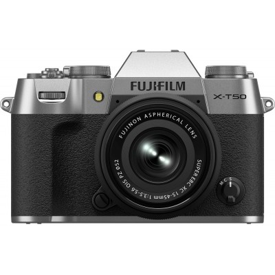 Цифр. фотокамера Fujifilm X-T50 + XC 15-45mm F3.5-5.6 Kit  Silver