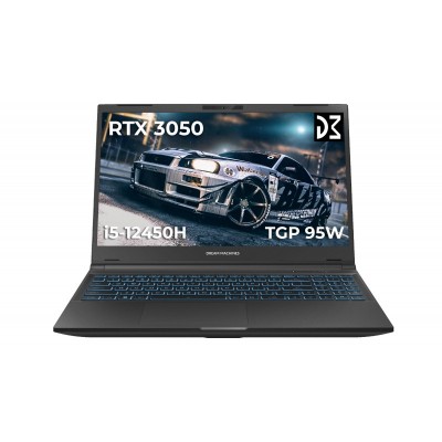 Ноутбук Dream Machines RG3050-15 15.6FHD IPS, Intel i5-12450H, 32GB, F512GB, NVD3050-4, DOS, чорний