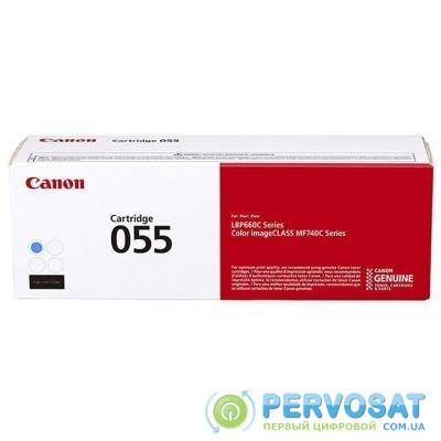 Картридж Canon 055 Cyan 2.1K (3015C002)