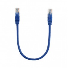 Патч-корд 0.25м, RJ-45, Cat.5e, CU, мідь, синій Ritar (PCR-CU/0.25Be / 01136) Патч-корд 0.25м, RJ-45, Cat.5e, CU, мідь, синій Ritar (PCR-CU/0.25Be / 01136)