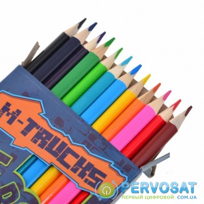 Карандаши цветные Yes M-Trucks 12 цветов (290527)