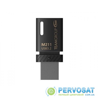 Накопичувач Team 64GB USB-C 3.2 M211 Black