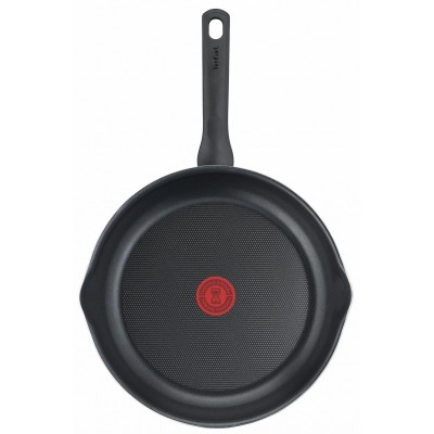 Сковорода з кришкою Tefal Day by Day, 20см, з кришкою, алюміній, бакеліт, скло, чорний