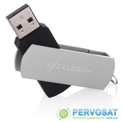 USB флеш накопитель eXceleram 16GB P2 Series Silver/Black USB 2.0 (EXP2U2SIB16)