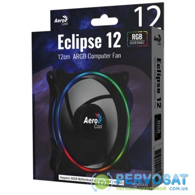 Кулер для корпуса AeroCool Eclipse 12 ARGB 6-Pi (4718009158122)