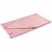 Детское одеяло Luvena Fortuna флисовое с игрушкой-салфеткой, розовое (G8756)