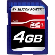 Карта пам'яті Silicon Power 4Gb SDHC class 4 (SP004GBSDH004V10) Карта пам'яті Silicon Power 4Gb SDHC class 4 (SP004GBSDH004V10)