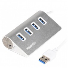 Концентратор Maxxter USB 3.0 Type-A 4 ports silver (HU3A-4P-01) Концентратор Maxxter USB 3.0 Type-A 4 ports silver (HU3A-4P-01)