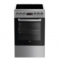 Плита електрична Beko FSM57300GX - склокераміка/50х60 см/4 зони/7 функц/дисплей/55л/нерж. сталь Плита електрична Beko FSM57300GX - склокераміка/50х60 см/4 зони/7 функц/дисплей/55л/нерж. сталь