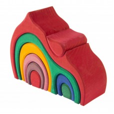 Nic Конструктор дерев'яний Будинок Габлі великий червоний NIC523030