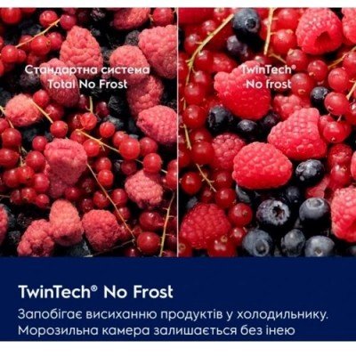 Холодильник Electrolux вбудований з нижн. мороз., 177x55х55, холод.відд.-192л, мороз.відд.-61л, 2дв., E, Combi, інв., білий