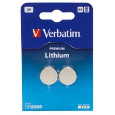 Батарейка Verbatim CR 2025 Lithium 3V * 2 (49935) Батарейка Verbatim CR 2025 Lithium 3V * 2 (49935)