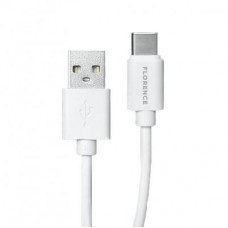 Дата кабель USB 2.0 AM to Type-C 1.0m 3A White Florence (FL-2200-WT) Дата кабель USB 2.0 AM to Type-C 1.0m 3A White Florence (FL-2200-WT)