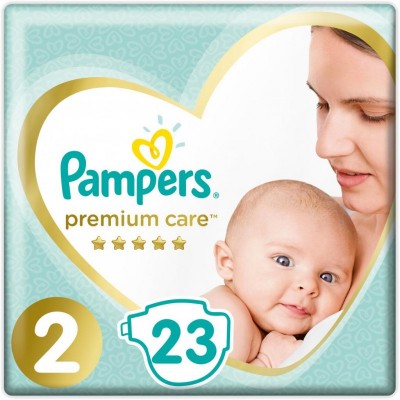 Подгузник Pampers Premium Care Mini Размер 2 (4-8 кг), 23 шт (8001841104652)