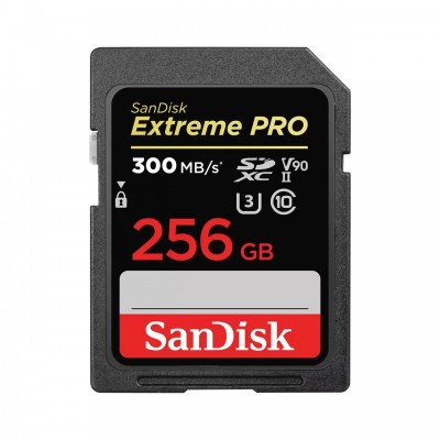 Карта пам'яті SanDisk SD 256GB C10 UHS-II U3 V90 R300/W260MB/s Extreme Pro