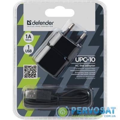 Зарядное устройство Defender UPC-101 USB, 5V / 1А power adapter (83542)