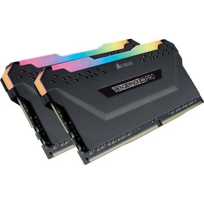 Модуль памяти для компьютера DDR4 32GB (2x16GB) 3200 MHz Vengeance RGB Pro Black CORSAIR (CMW32GX4M2C3200C16)