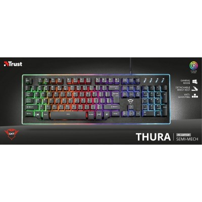 Клавіатура ігрова Trust GXT 860 Thura Semi-mechanical Black