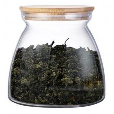 Банка для зберігання Ardesto Fresh Hourglass 400 мл, скло, бамбук Банка для зберігання Ardesto Fresh Hourglass 400 мл, скло, бамбук